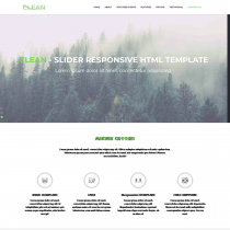 绿色环保企业网站模板是一款bootstrap制作的大气简单网页模板