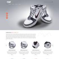 宽屏shoes鞋子商城网站模板