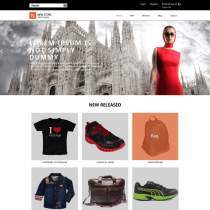 简洁时尚服装在线商城企业网站模板