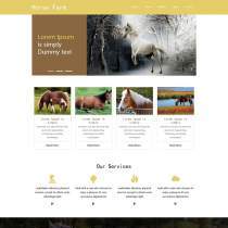 马匹养殖场HTML5模板是一款适合牧场养殖企业网站模板下载