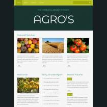 绿色响应式大气农业种植CSS3网站模板