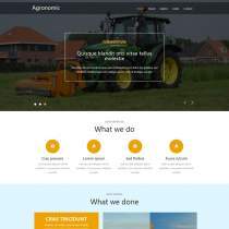 自适应 响应式 大米农业农产品企业网站模板