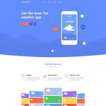 Bootstrap天气app应用介绍页 - FUN WEATHER 
