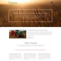 棕色自适应农机播种企业网站模板