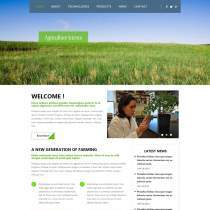 农作物简洁响应式研究院CSS网站模板