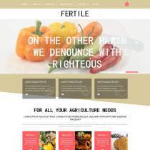 橙色大气漂亮的果农蔬菜基地公司网站模板