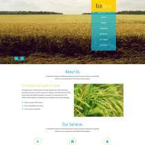 黄色响应式农作物种植业HTML5模板