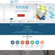通用蓝色网络科技公司网站中文模板【精品】