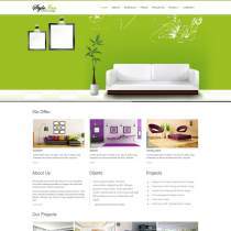 HTML5绿色响应式创意家居公司网站模板