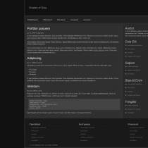 简单的黑色博客CSS模板