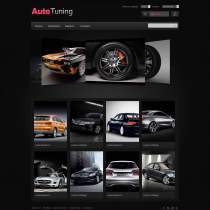 Auto3D幻灯黑色大图汽车展示响应式模板