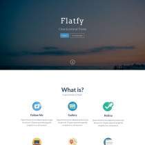 Flat简洁全屏精品传媒响应式网页模板