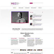 MEC简洁线条式网站模板