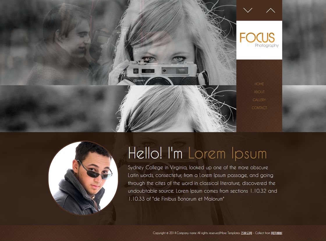 Focus儿童摄影公司网站模板
