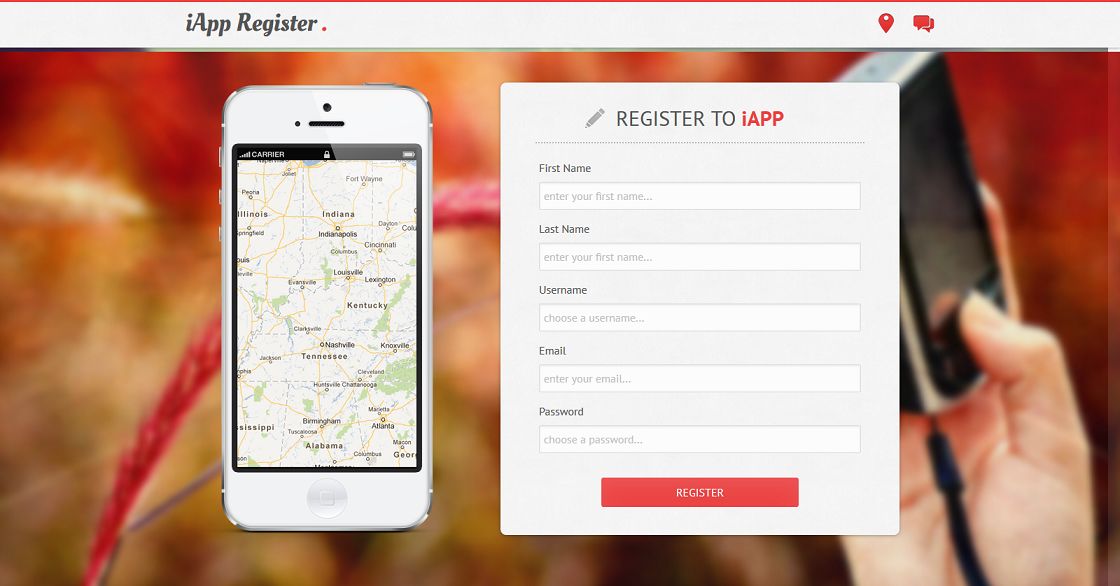 iApp Register会员注册html5模板