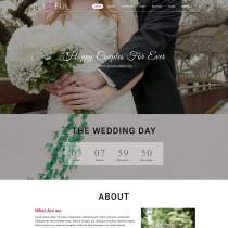 WEDDING婚纱照展示网站模板