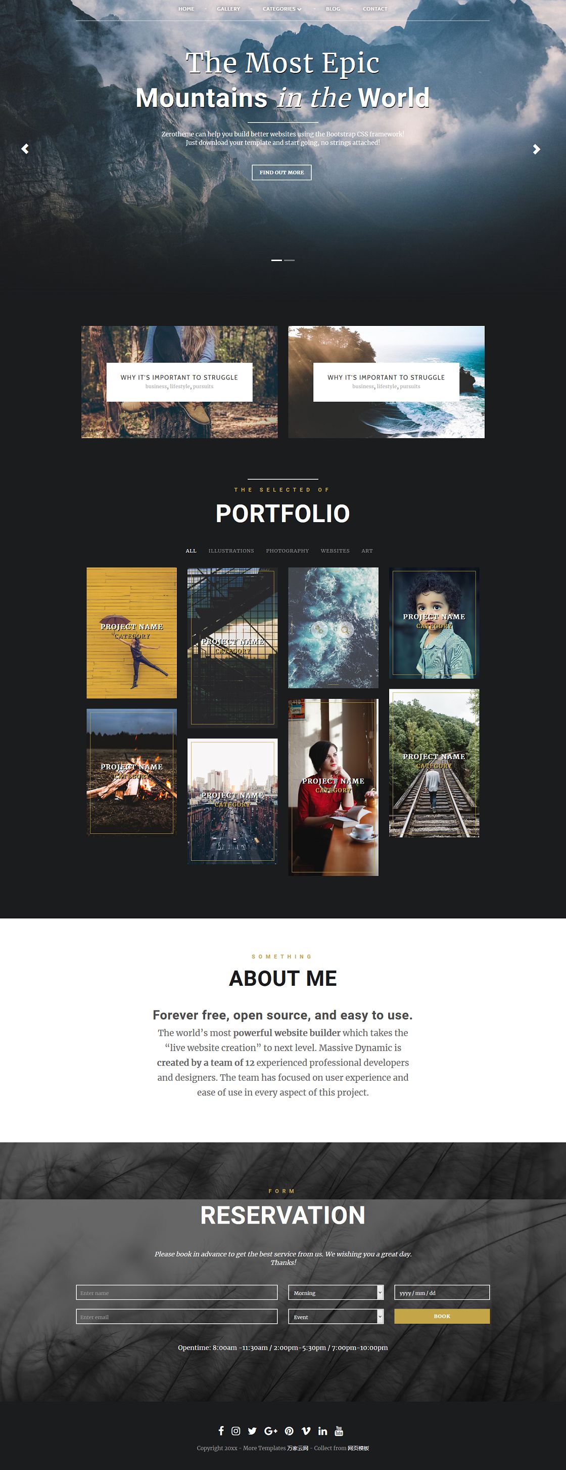 photoGrap商业摄影公司网站模板