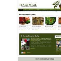 茶和食品类企业网站模板