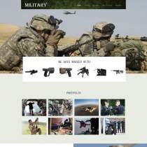 大气户外军事拓展训练企业网站模板
