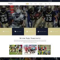 橄榄球运动竞技官网html5模板下载