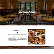 高档商务酒店宴会餐厅企业网站模板