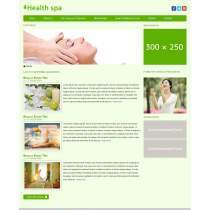 简单绿色健康养生seo优化文章html模板
