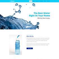 净水器纯净水饮用公司企业网页模板
