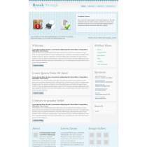 蓝色锯齿质感商务CSS网页模板