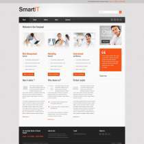 黑色宽屏商业IT科技行业企业网站模板