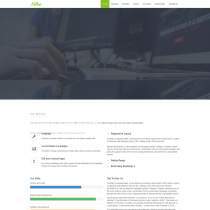 绿色大屏响应式科技企业网站模板