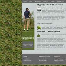 绿色草地高尔夫运动html5模板