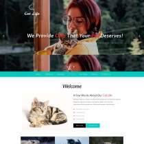 猫咪萌宠物乐园专业网站模板