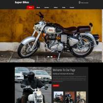 摩托赛车手活动专题企业网站模板