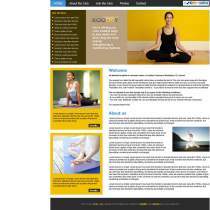 女性运动健康瑜伽企业网站模板