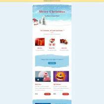 圣诞风格email邮件格式html模板
