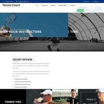 网球培训俱乐部响应式模板