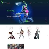舞蹈培训学校响应式网站模板