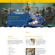 医院医疗机构企业响应式网站模板